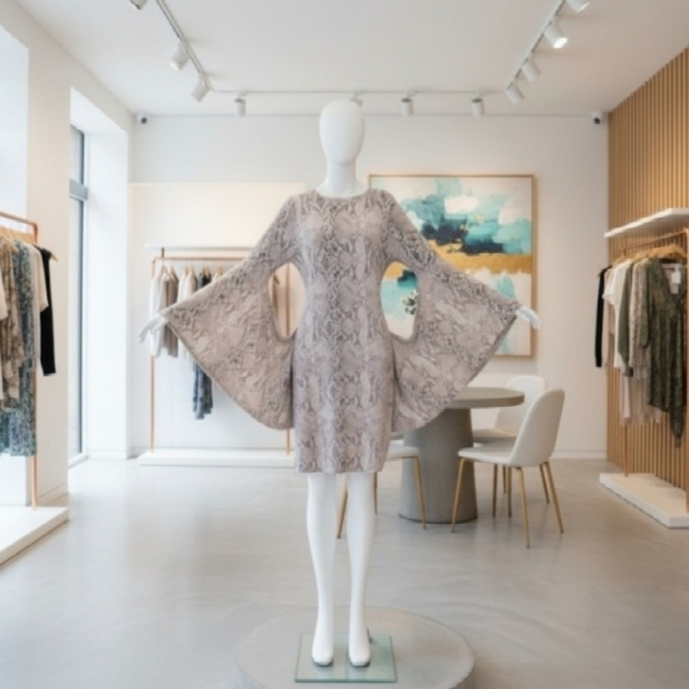 Kamali Kulture X Norma Kamali Sculptured Batwing Dress